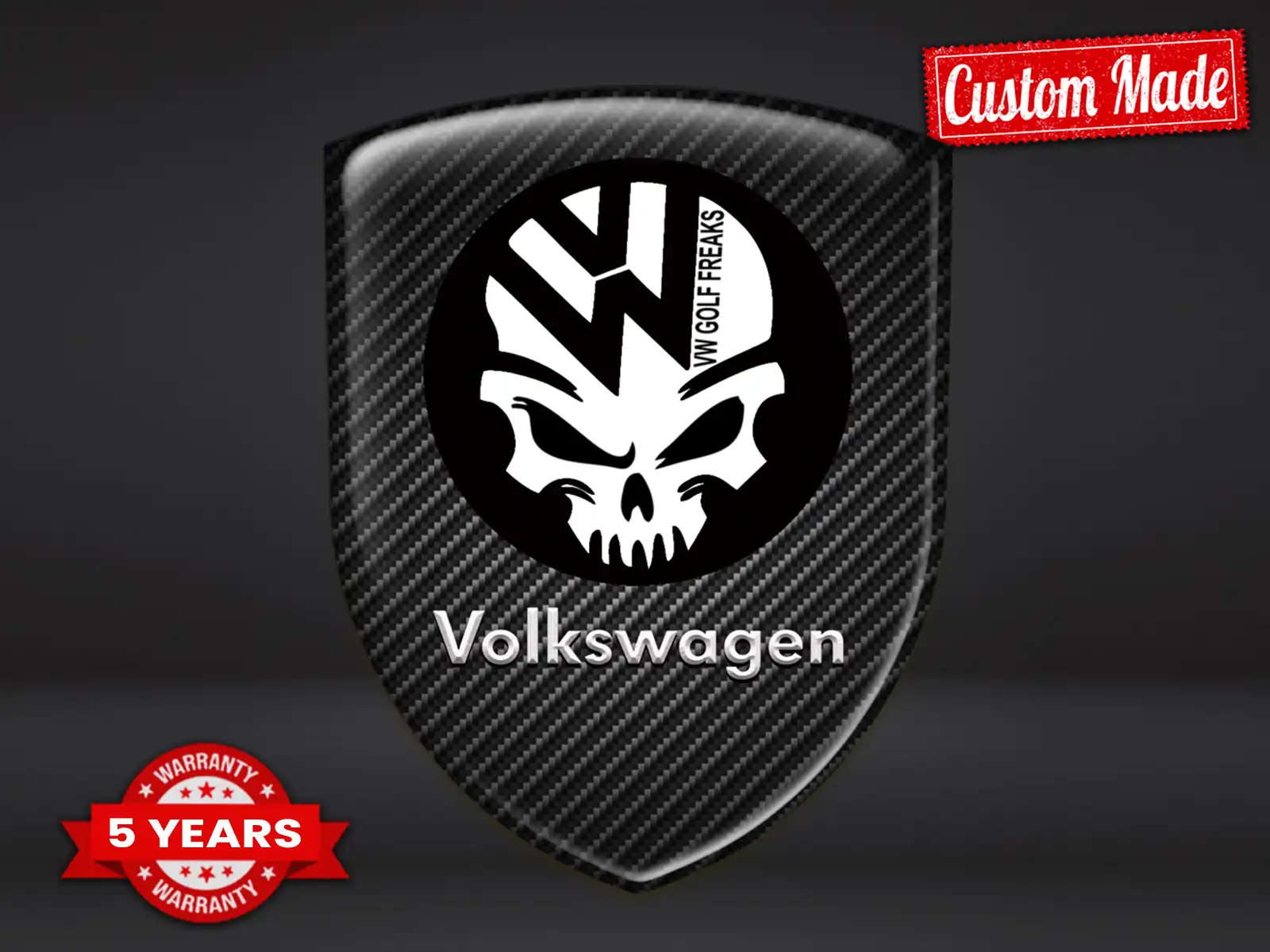 VW Personalized Logo Stickers Stylish Customizable Sturdy